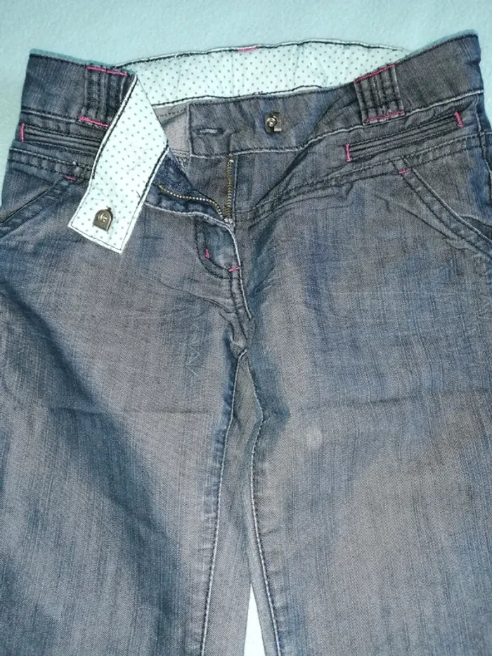 Pantalon brodé fleurs - photo numéro 2