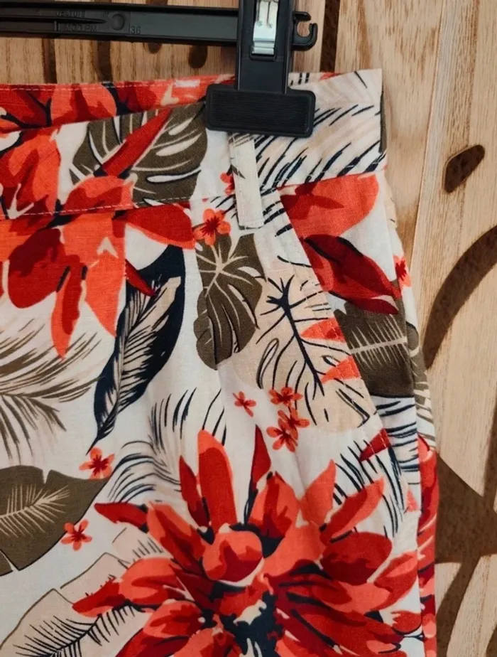 Short à revers imprimé fleuri T 40 Esmara - photo numéro 4