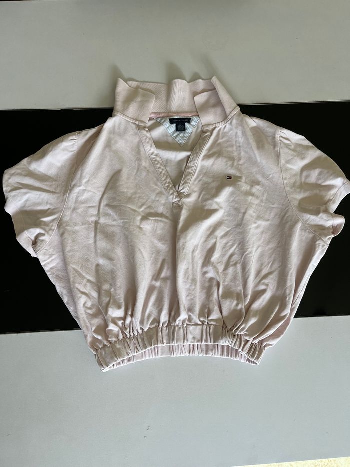 Crop top tommy hilfiger XL rose en très bon état