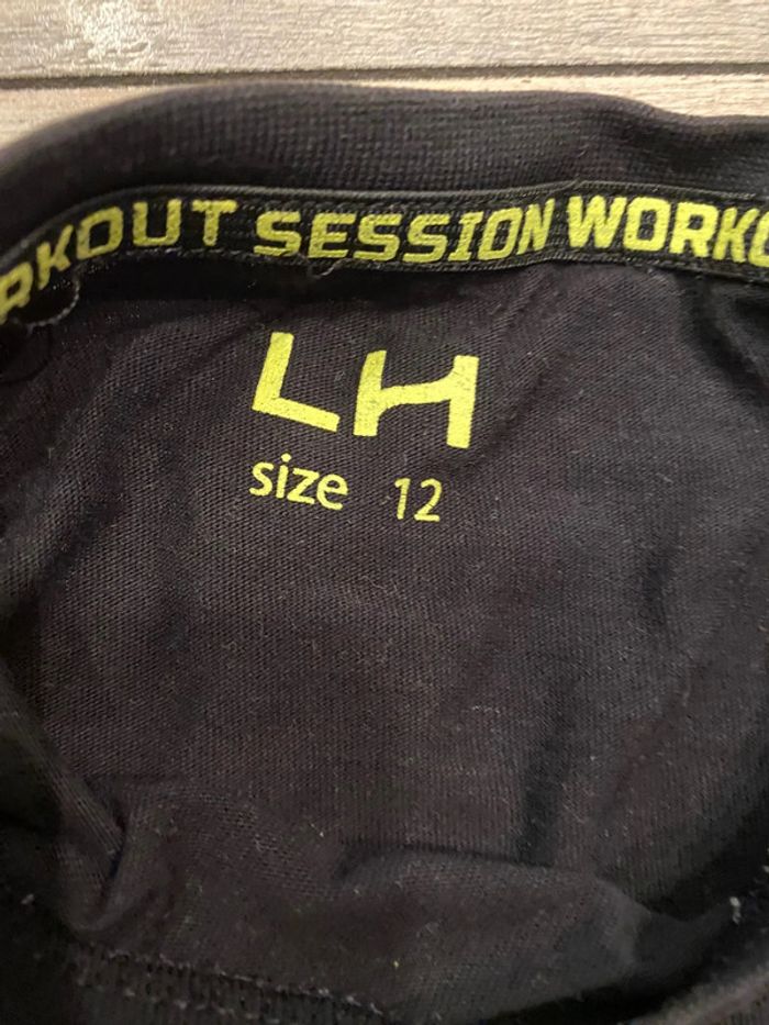 T-shirt noir et jaune LH 12 ans - photo numéro 3