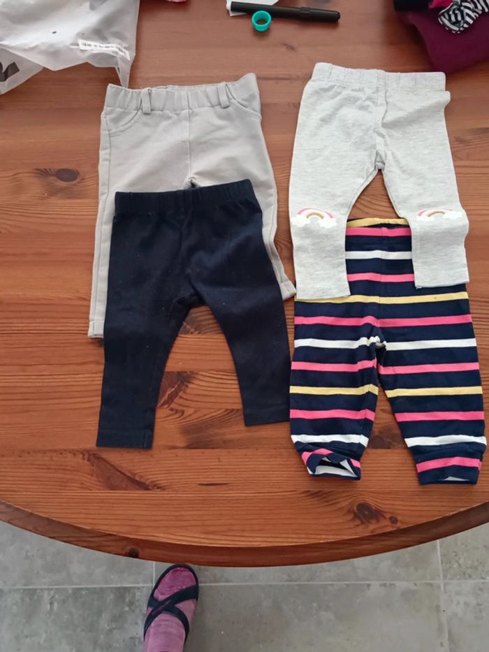 Lot leggings 9 mois