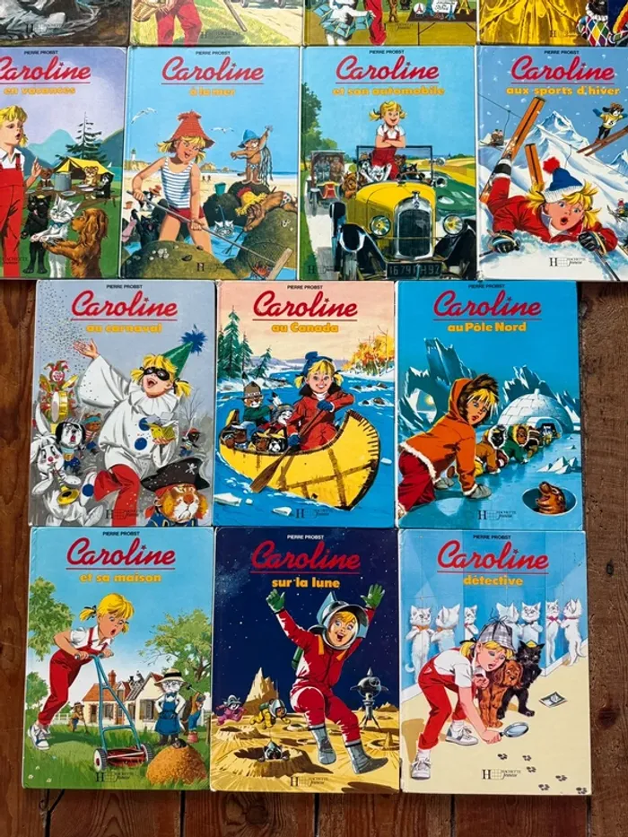 État moyen - Blanc vintage - Lot de 18 livres bd albums Caroline Pierre Probst - photo numéro 2