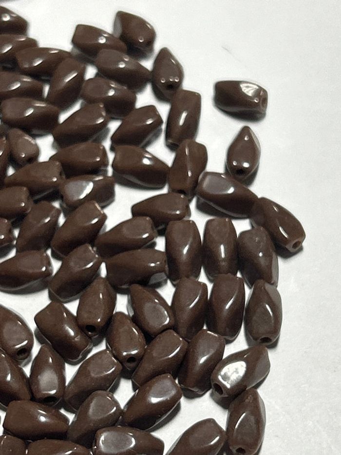 A738, Perles dents de lait chocolat en émail de Briare en vrac - photo numéro 4