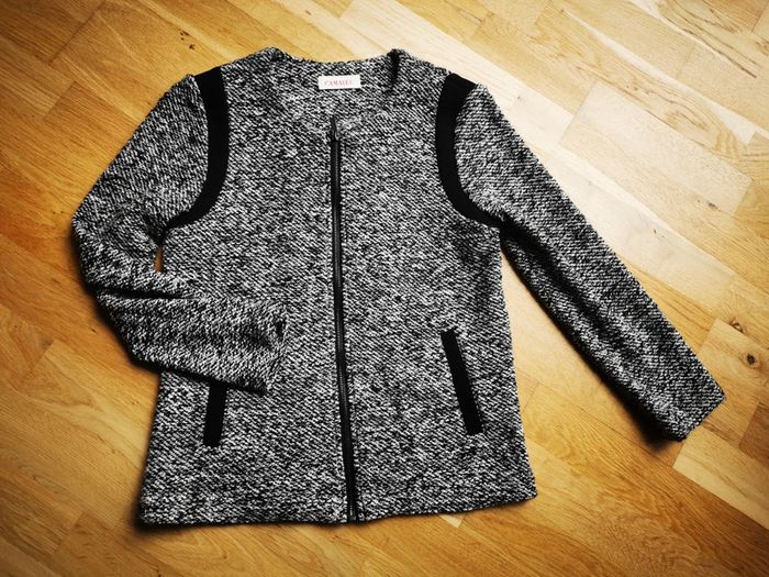 Veste imprimée noir et blanc