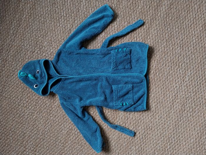 🦖 Peignoir dinosaure Vertbaudet – Bleu – 6 ans / 116 cm