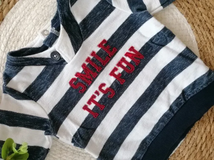 Sweat à rayures - Baby by Gémo - 3 mois - photo numéro 2