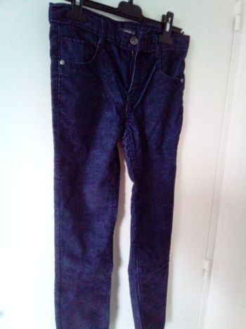 Pantalon velours bleu