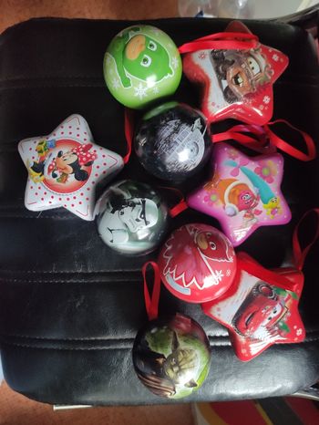 Lot boules noëls vides