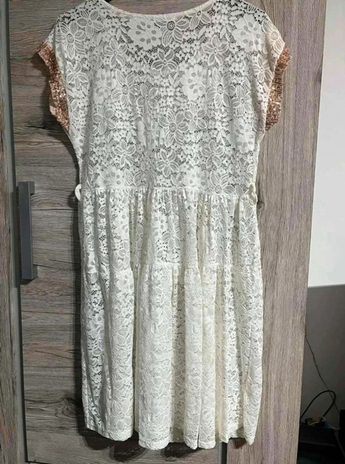 Robe  été  en  dentelle  blanche 42/44  femme - photo numéro 5