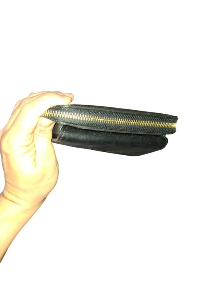 Porte feuille portefeuille monnaie noir mango - photo numéro 2