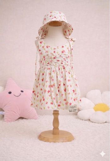 Robe Chapeau Fleurie T12 mois