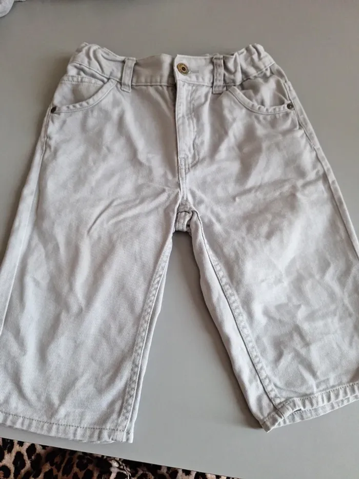 Short jeans gris 10 ans - photo numéro 2