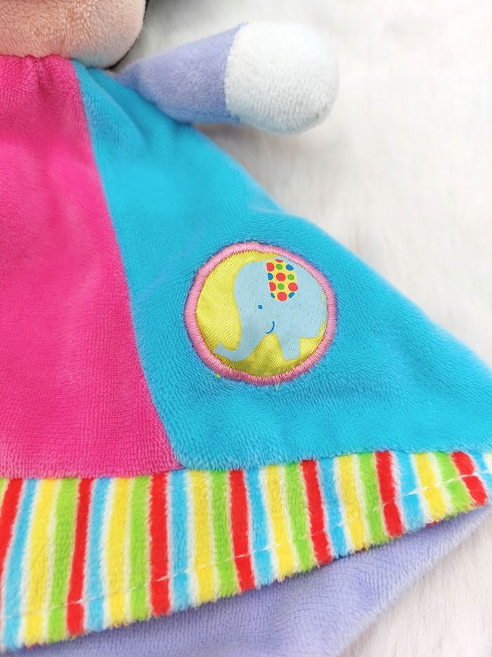 Doudou plat souris Minnie rose jaune bleu mauve DISNEY NICOTOY éléphant Simba - photo numéro 3