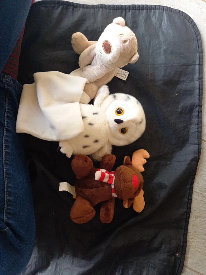 Lot de 3 peluches