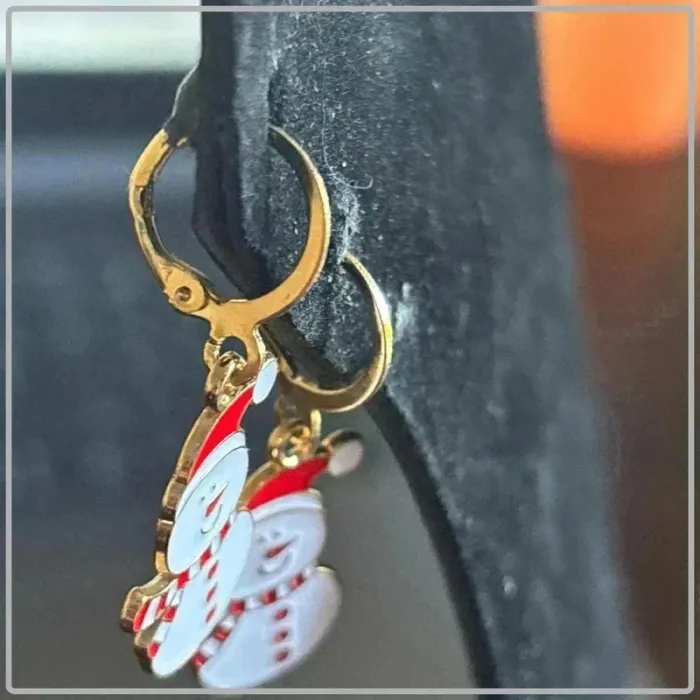 Boucle d'oreille de noel - photo numéro 2