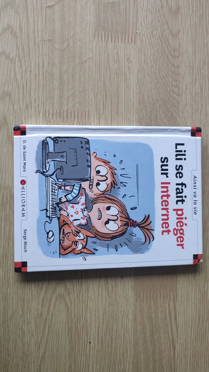 Livre Max et Lili numéro 75 Lili se fait piéger sur internet édition Calligram #SPDF