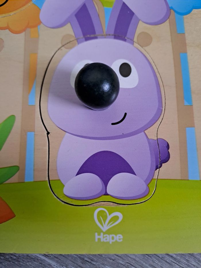 Puzzle en bois animaux Hape - TBE - photo numéro 2