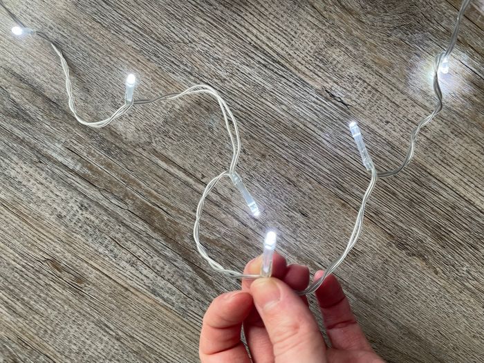 Lot de 2 guirlandes led blanches (2m) à piles - photo numéro 4