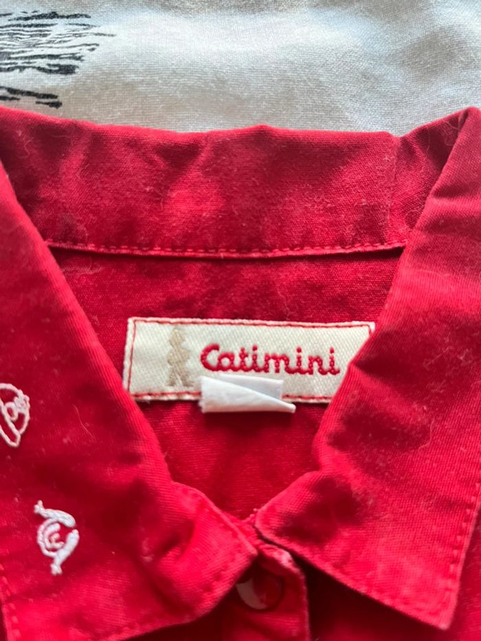 Robe Rouge Manche Courte Catimini - photo numéro 3