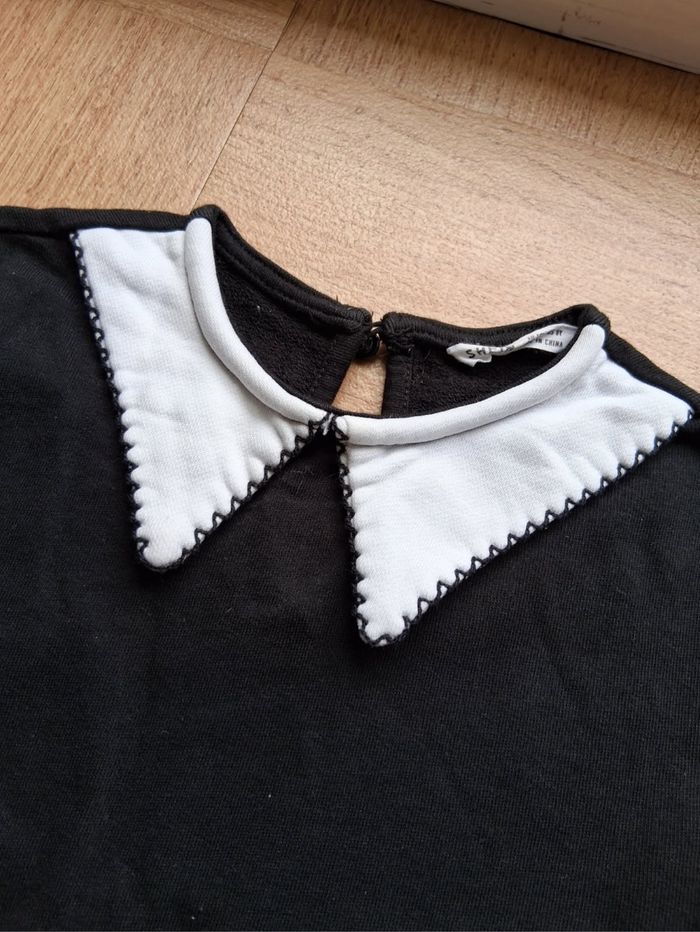 Pull noir col blanc - photo numéro 2
