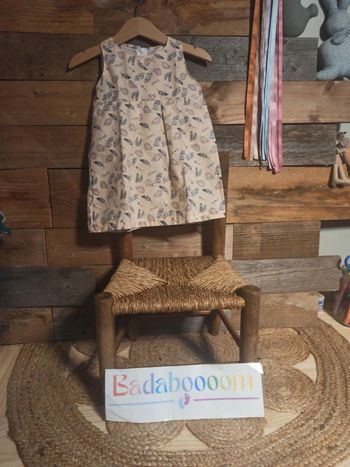 Robe fait main 6 mois fille neuf