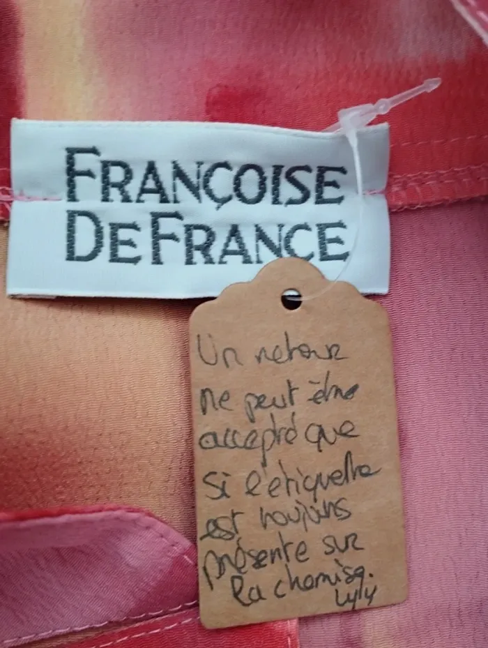 Chemise ou blouse manches courtes taille 42 Françoise de France - photo numéro 7
