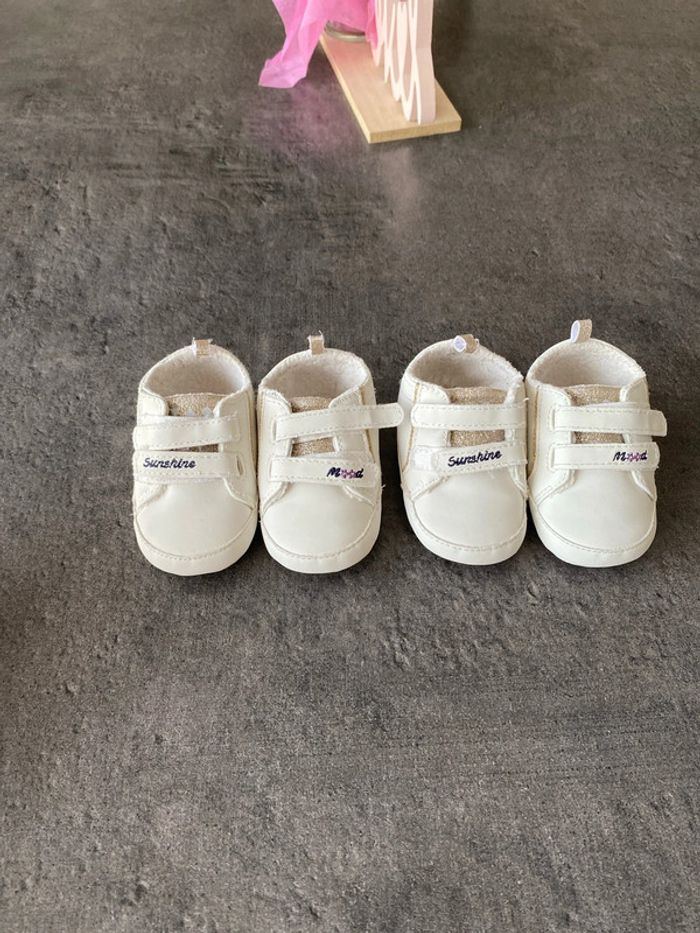 Lot de 2 paires de chaussure bébé 6-12 mois TAO