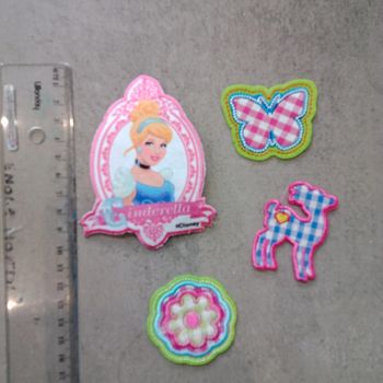 Lot de 4 Patch thermocollants - Disney Cendrillon