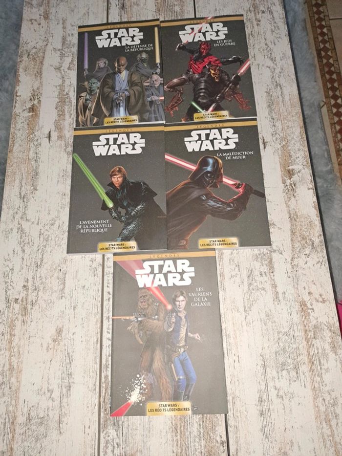 Lot de 5 Bd stars wars tome 1,2,3,5&6