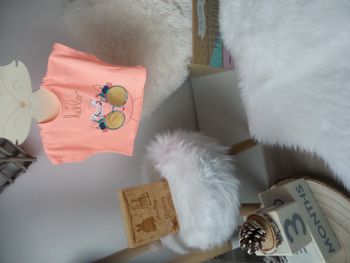 Jolie t shirt manche courte rose poudre cerise Kiabi fille 3 mois 56cm 62cm 