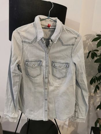 Chemise cintrée en jean taille 38