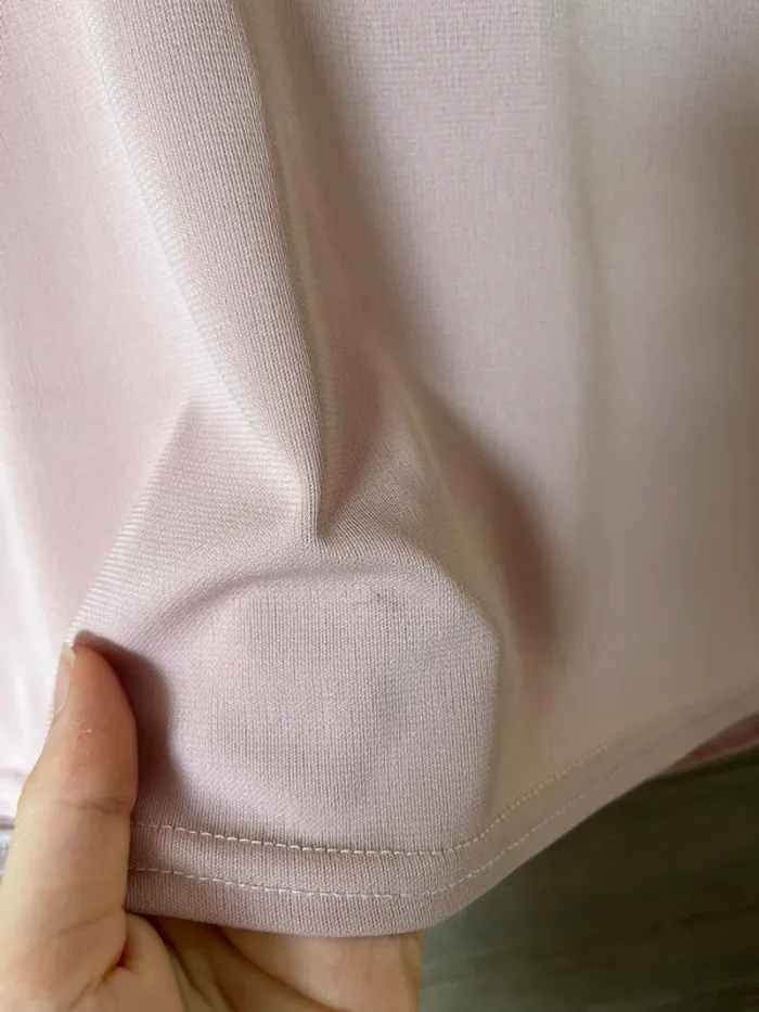 Haut rose poudrée fabriqué en France taille unique - photo numéro 3