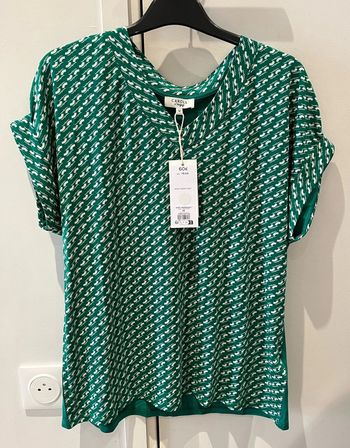 Blouse verte Caroll neuve Taille M