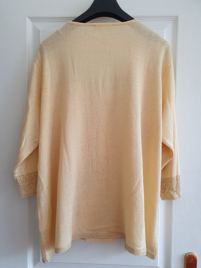 Pull  fin doré manches 3/4 DAXON taille 58 - photo numéro 2