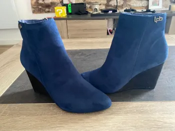 Bottines bleu