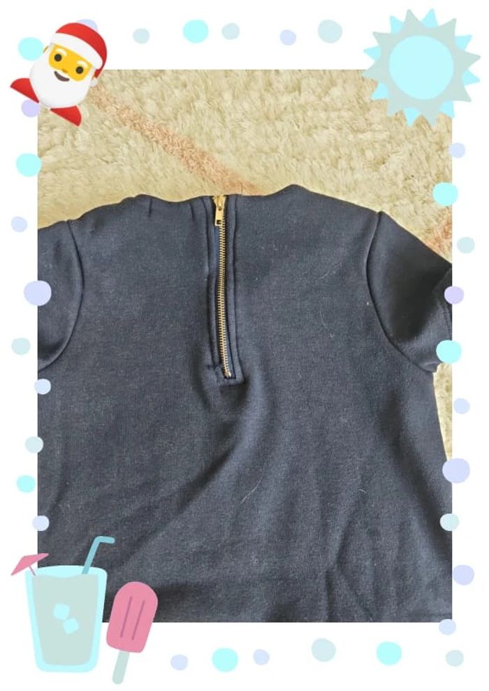 robe automne hiver chaude taille 5 ans bleu marine dpam - photo numéro 5