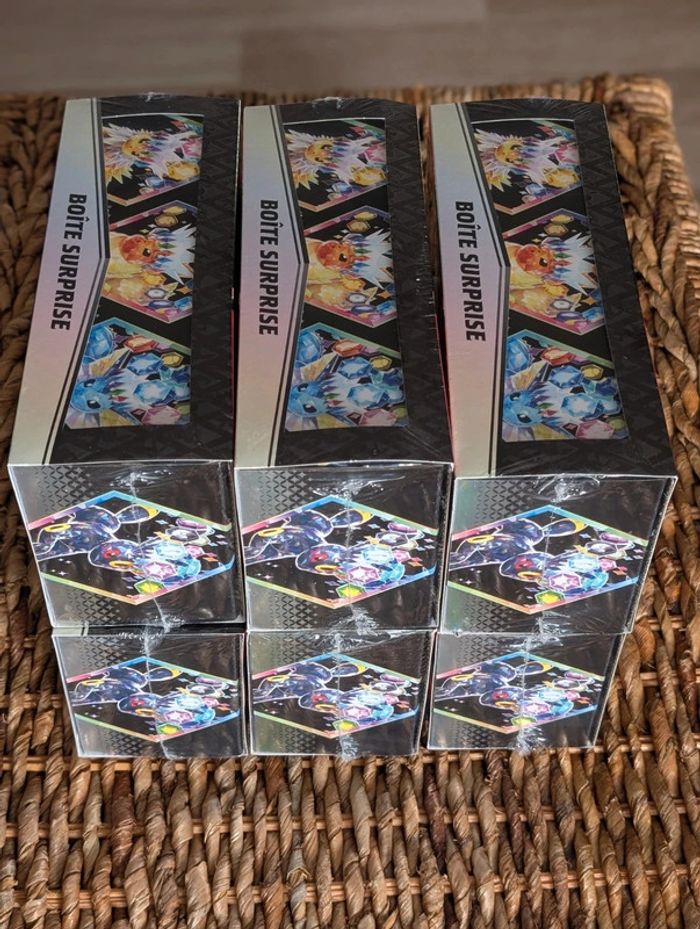 Lot Pokémon de 6 Boites Surprises Évoli Évolutions Prismatiques EV8.5 Scellés Fr - photo numéro 5