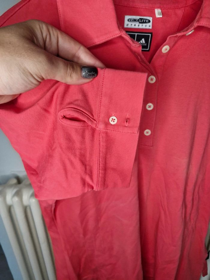 Tee-shirt shirt rouge Adidas taille 42 - photo numéro 3