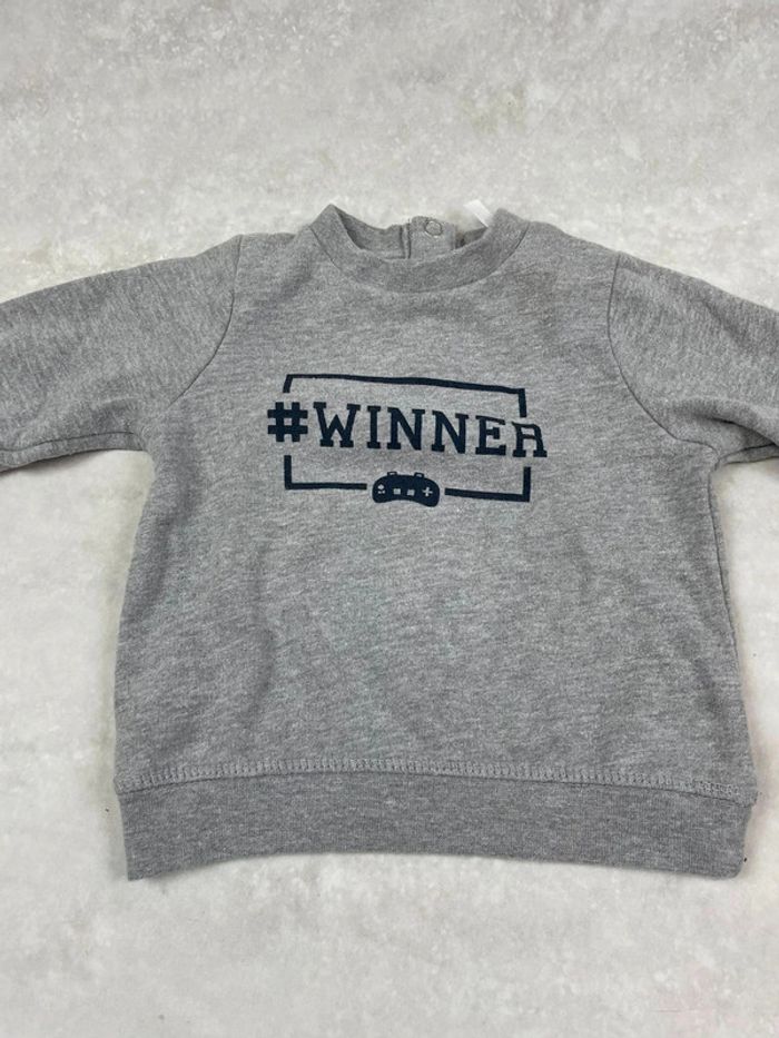 Tenue bébé garçon 3 mois jeans + sweat - photo numéro 5