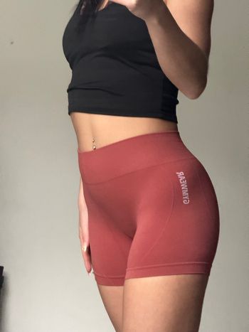 Short de sport rose clair abricot 