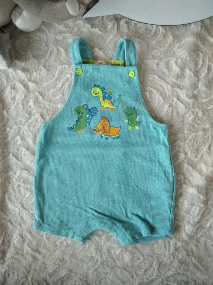 Salopette short Garçon 6 mois Dinosaure Jubosac Du pareil au même - photo numéro 2
