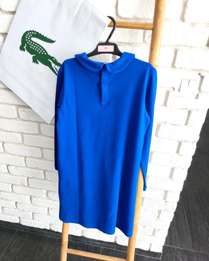 Robe Lacoste col Claudine bleu taille 10 ans - photo numéro 12