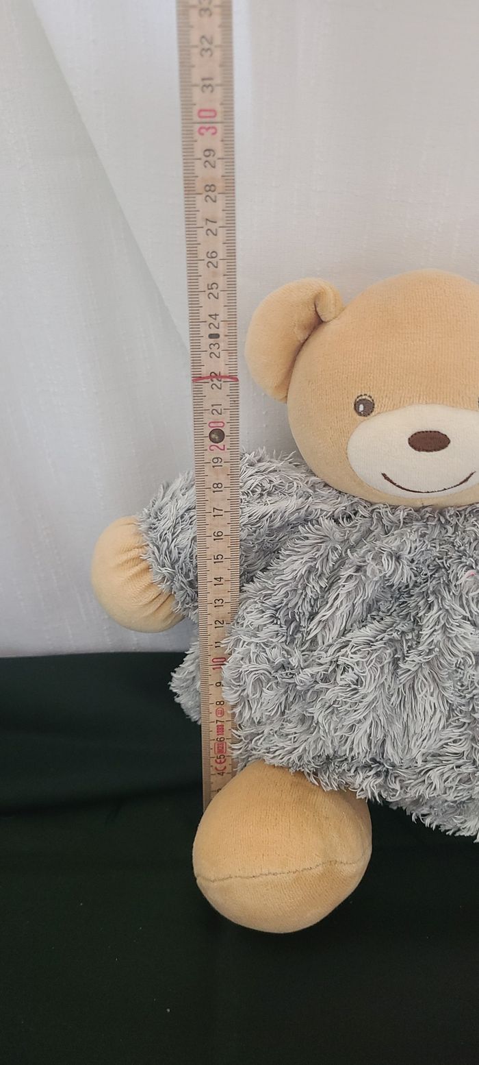 Doudou ours fourrure Fur gris KALOO - photo numéro 3