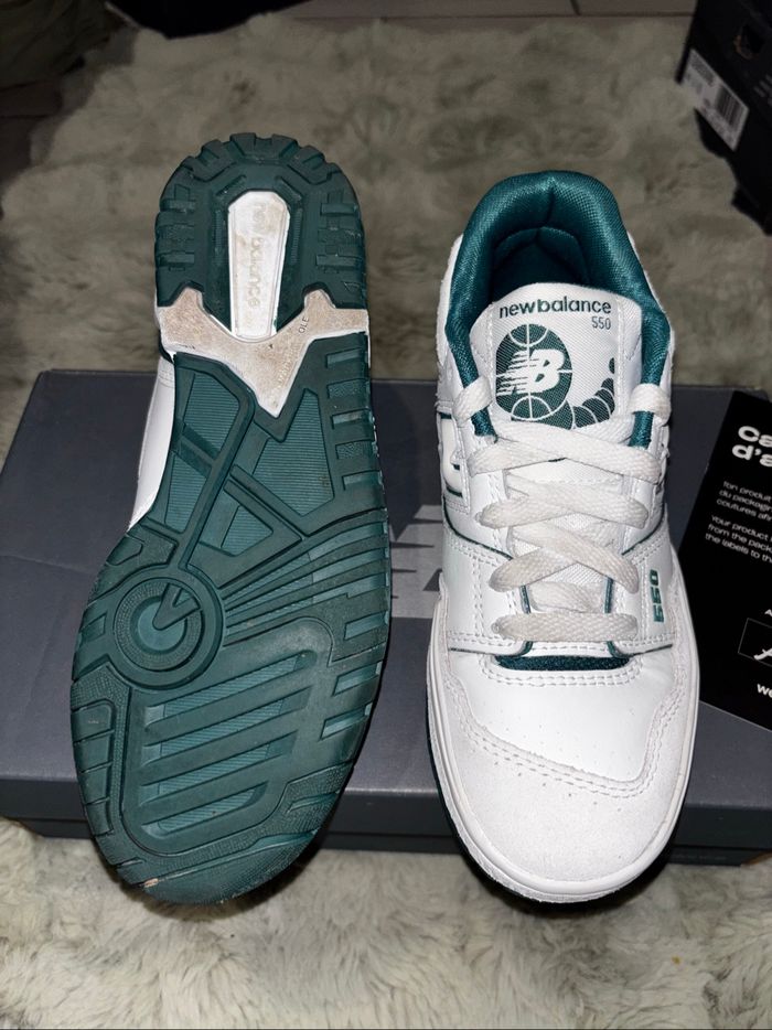 New Balance 550 Green and White - photo numéro 3