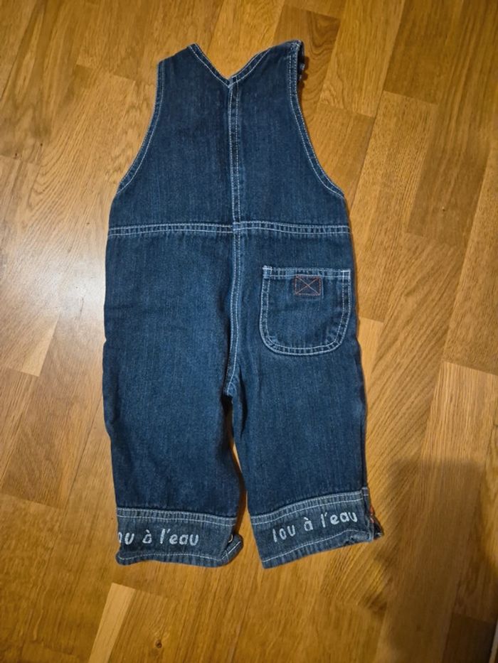 Salopette jeans taille 9 mois - photo numéro 3