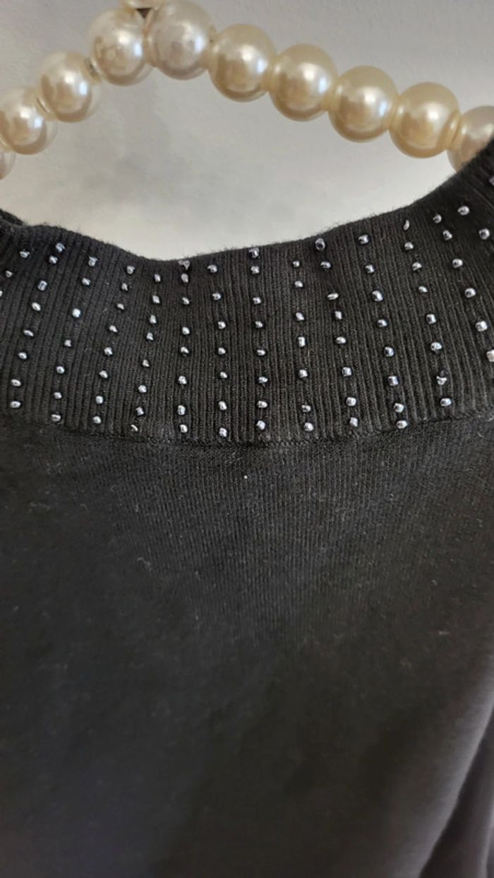 Pull sans manches col perlé taille unique - photo numéro 12