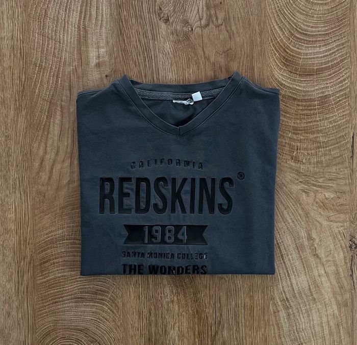 T.shirt gris foncé à manches longues Redskins pour enfant, taille 10 ans