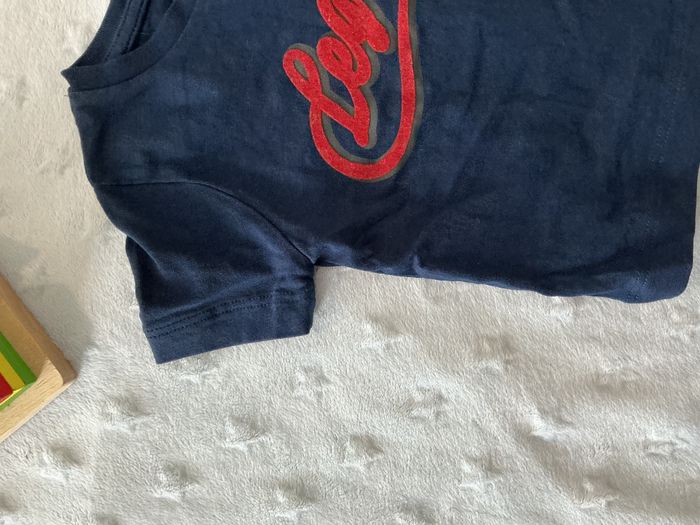 teeshirt manches courtes marine inscription rouge devant 6 mois bout'chou - photo numéro 6