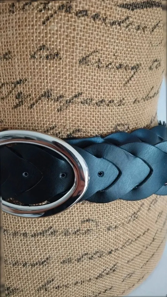 Ceinture noire croisée 90 cm - photo numéro 7