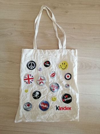 Tote bag collector Kinder en très bon état